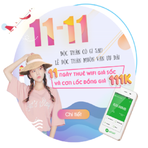 11 ngày thuê giá sốc và cơn lốc đồng giá 111k dịch vụ cho thuê wifi du lịch quốc tế